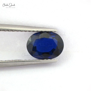 Fournisseur vérifié de l'Inde Pierre naturelle Saphir bleu 8X6MM Coupe ovale Facettes pierres précieuses en vrac Calibré Lot Prix de gros - Product Image 5