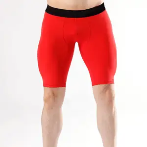 Short de compression pour entraînement de fitness pour hommes Vente en gros de vêtements de gym Short de compression pour hommes personnalisé OEM avec impression