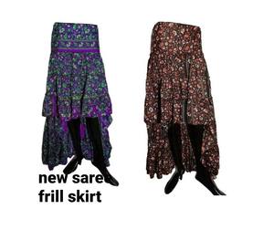 High Quality New Women's <b>Boho</b> <b>Skirt</b> Saree Trendy Fashion Silk Up-Down Style Breathable and Stylish - Product Image 2