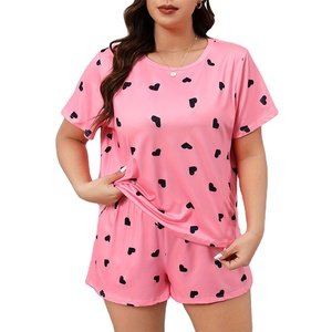 Ropa de dormir transpirable de verano para mujer OEM, ropa de dormir de manga corta, traje de seda, conjunto de satén de dos piezas con logotipo personalizado para mujer - Product Image 1