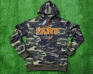 Sweats à capuche FAMU en coton 100% imperméable, imprimés en silicone personnalisés, brodés, solides, pour l'hiver, unisexe, pour l'Université Floride A&M - Product Image 2