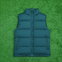 Chaleco Acolchado de Último Diseño a Precio de Mayoreo, MOQ Bajo, Chaleco Acolchado sin Mangas para Hombre, Chaleco Acolchado con Logotipo Personalizado Impreso en Venta