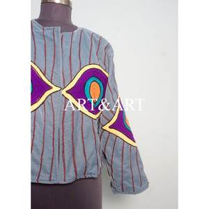 Handmade Vintage Boho Winter Cotton <b>Velvet</b> <b>Jacket</b> Floral Suzani Embroidery Printed Ethnic Chic Outerwear for <b>Women</b> Party Wear - Product Image 2