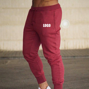 Wholesale Custom Men's Casual Streetwear Jogging <b>Trouser</b> 100% Cotton High-Waist <b>Drawstring</b> Pockets Painted Fleece Lining - Product Image 2