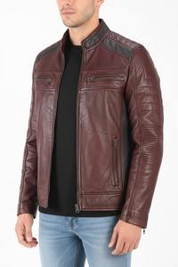 Chaquetas de Cuero 100% Genuino, Personalizadas, Holgadas, Transpirables, Resistentes al Viento, Tallas Grandes, Cómodas, con Cuello Alto, para Hombre, con Logotipo Frontal, para Invierno - Product Image 4