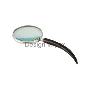 Loupe décorative Loupe à rebord argenté avec poignée en corne Loupe en métal la plus vendue Articles cadeaux nautiques Offre Spéciale - Product Image 5