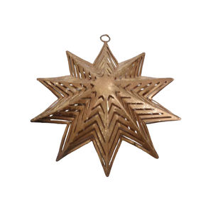 Trendy Design Christmas Decorative Items <b>Gold</b> Plated Iron Metal Hanging Heart Christmas Tree <b>Ornament</b> Customized - Product Image 5