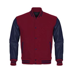 Vestes universitaires pour hommes Vestes de baseball personnalisées avec laine Cuir Fabricant en gros OEM 2026 - Product Image 1