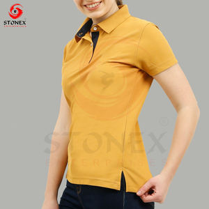 Camisetas Polo personalizadas de la mejor calidad y bajo precio para mujer, camisetas polo ajustadas de algodón con logotipo personalizado - Product Image 6