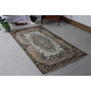 พรมขนาด 3.7x6.8 ฟุต, พรมวินเทจ, พรมโมร็อกโกสีน้ำตาล - Product Image 1