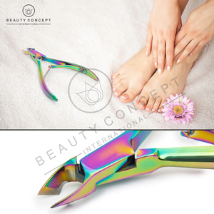 Rainbow Cuticle Nipper Extra Sharp Cuticle Cutter with Precise Cutting for Painless Removal of Fingers and <b>Toes</b> Eco-Friendly - Product Image 5