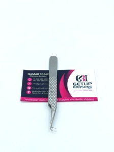 GETUP BROSONS Pince à épiler en acier inoxydable à pointe lisse à 90 degrés pour une préhension précise - Product Image 2