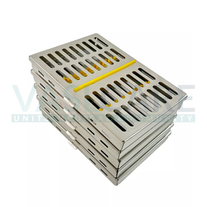 Vaslcare-Juego de 5 casetes de esterilización vacíos para autoclave dental alemán, caja para 10 instrumentos - Product Image 2