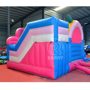 Outdoor PVC Kids Inflatable Jumping Castle Commercial Grade Children Bouncy Castle with Slide for Play <b>Entertainment</b> - Product Image 4