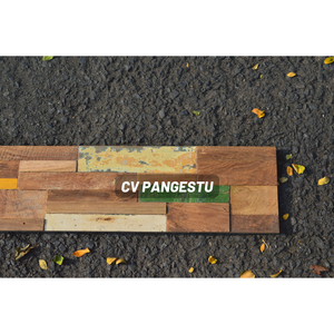 Paneles de Pared 3D Modernos de Madera No Tejida PANGESTU, Diseño Geométrico, Insonorizantes, de Madera de Teca de Indonesia, para Entretenimiento en Villas - Product Image 3