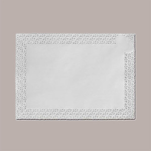 50 Pcs White Rectangular Lace <b>Doilies</b> 35x45cm Greaseproof Paper Scalloped Cake Decorating Supplies - Product Image 4