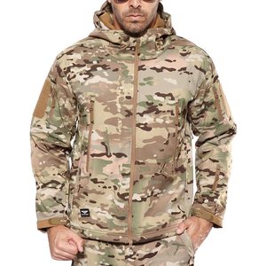 Veste softshell sublimée à imprimé camouflage Vestes softshell imperméables en polaire d'hiver pour hommes - Product Image 4