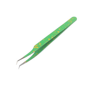 Pinzas de pestañas de acero inoxidable con diseño personalizado, herramienta de belleza con punta puntiaguda, pinzas de color personalizadas - Product Image 4