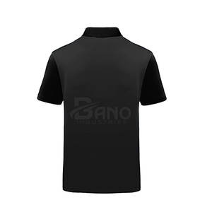 Camiseta de golf de secado rápido para hombre hecha a medida, camiseta de Polo de manga corta ligera con estampado informal y patrón sólido, tela de punto - Product Image 3