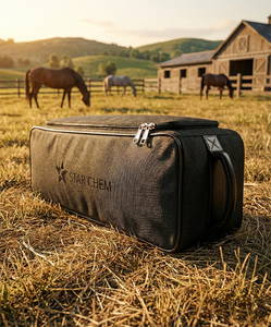 Tall Black Oxford Eco-Friendly Equestrian Boot <b>Bag</b> with Handle and <b>Zipper</b> Durable <b>Storage</b> Case for Travel Stable Use - Product Image 2