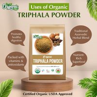 Bio-Zing Großhandelslieferung 100% Triphala-Pulver - Wild Angebaut und Sonnengetrocknete Amla Bibhitaki Haritaki Früchte in Beutelverpackung