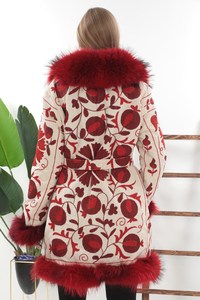 Manteau d'hiver luxueux en laine d'agneau pour femmes-Cardigan à boutons en polaire épaissie personnalisable - Product Image 3