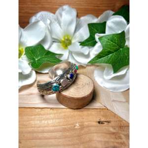 Elegante Brazalete de Plata de Ley con Múltiples Piedras de Grace Silver, Accesorio de Moda - Product Image 2