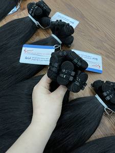 เครื่องต่อผมมนุษย์บริสุทธิ์เวียดนามผมทอสองชั้นธรรมชาติตรงทุกสี - Product Image 2