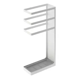 <b>Umbrella</b> Storage Rack in Powder Coated <b>Metal</b> With White and Black Finished Perfect Indoor Home Decoration Rain Gear Organization - Product Image 2