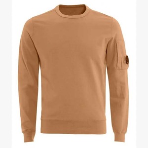 Latest Design Men's Crew Neck Sweatshirts Wholesale Custom Logo Embossed Embroidery Printed Different Color Sweatshirts Basics - Product Image 6
