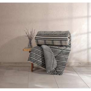 Cotton Box Double <b>Duvet</b> <b>Cover</b> in Anthracite <b>Velvet</b> Timbre - Product Image 1