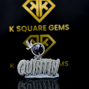 เครื่องประดับฮิปฮอป เงินแท้ 925 ประดับเพชรโมอิสซาไนต์ แบบ Iced Out จี้โมอิสซาไนต์สั่งทำพิเศษ - Product Image 1