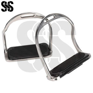 Estribos Ecuestres de Alta Calidad 2026, Reposapiés de Goma Antideslizante, Acero Inoxidable, Colores y Tamaños Personalizados para Principiantes - Product Image 2