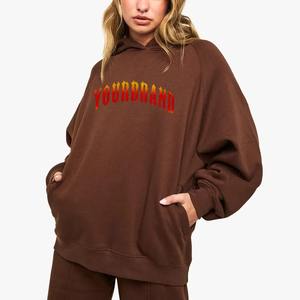 Women Oversized <b>Hoodie</b> Casual Loose Fit Long 100% Cotton <b>Velour</b> Comfortable Winter Wear - Product Image 4