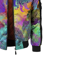 Chaqueta bomber ligera con 2 bolsillos laterales y cremallera para hombre, chaqueta bomber por sublimación, precio al por mayor, chaqueta bomber por sublimación, servicio OEM