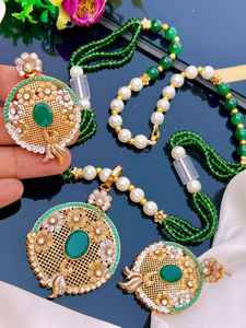 Conjunto de Collar de Cadena con Eslabones de Circonita Chapada en Rodio de Alta Calidad para Mujer, Estilo Indio Antiguo, para Regalos de Boda y Fiestas - Product Image 3