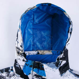 Conception de logo personnalisé, haute qualité, écologique, séchage rapide, capuche zippée, imperméable, respirant, grande taille, 100% polyester, rembourré, pour le ski - Product Image 2