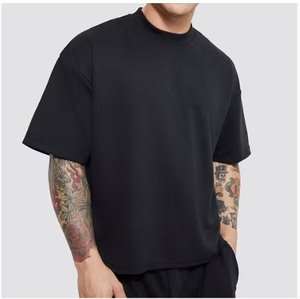 Camiseta Hip Hop para Hombre, 100% Algodón Puro, Diseño de Logotipo Personalizado, Impresa, Transpirable, Peso de Tela 300g, Corte Regular, Venta al Por Mayor - Product Image 1