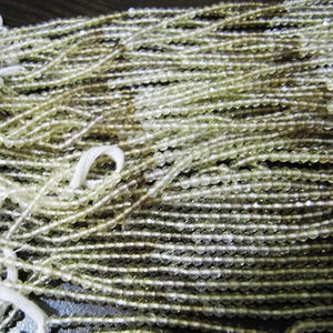 Natural Bear Cuarzo Sombreado Rondelle Facetado 2mm Beads Strand 13 pulgadas de largo - Product Image 1