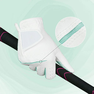 Nouveauté 100% gants de golf en cuir véritable confortables de haute qualité en cuir de particules gants de golf pour hommes en peau de mouton - Product Image 4