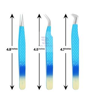 Juego de pinzas para pestañas de gran oferta Juego de pinzas de Punta puntiaguda de 3 piezas - Product Image 4