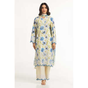 Traje Casual de Verano de 3 Piezas para Mujer, Color Verde Claro, Estampado, con Decoración de Botones - Product Image 4