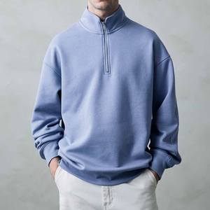 Sudadera con cremallera corta de alta calidad de primera calidad para hombre, manga completa, disponible a precios al por mayor, moda de camisa - Product Image 1