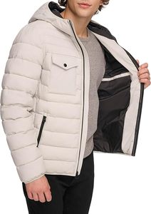 Veste matelassée à capuche pour homme de haute qualité, résistante à l'eau, extensible et performante - Product Image 5