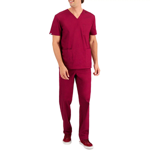 Venta caliente Unisex XL Médico Enfermera Scrubs Traje Tejido Hospital Uniformes con diseños elásticos Top Choice - Product Image 4
