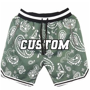 Shorts de basket-ball pour hommes en polyester/élasthanne respirants à séchage rapide couleur personnalisée impression par sublimation complète vente en gros - Product Image 1