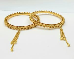 Venta al por mayor 24K chapado en oro de latón inoxidable brazaletes de alta calidad elegante joyería de moda pulseras - Product Image 4