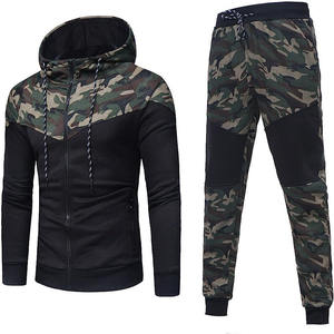 Alta calidad Jogging Zipper Cargo Jersey Track Jacket Set Poliéster Nylon Fleece Logotipo personalizado Chándal para hombres - Product Image 1