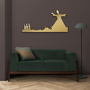 Mandala Crescent Moon Large Wall Art Gold Metal Islamic Wall Hanging for Elegant <b>Ramadan</b> and Eid <b>Decoration</b> - Product Image 3