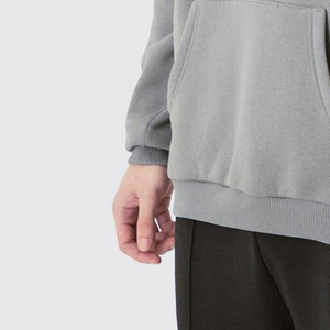 Sudadera con Capucha Personalizada de Dos Tonos, Estilo Urbano, Tejido Grueso, Bloques de Color, Parte Delantera Sólida, para Hombre, con Logotipo Personalizado, Venta al Por Mayor - Product Image 4